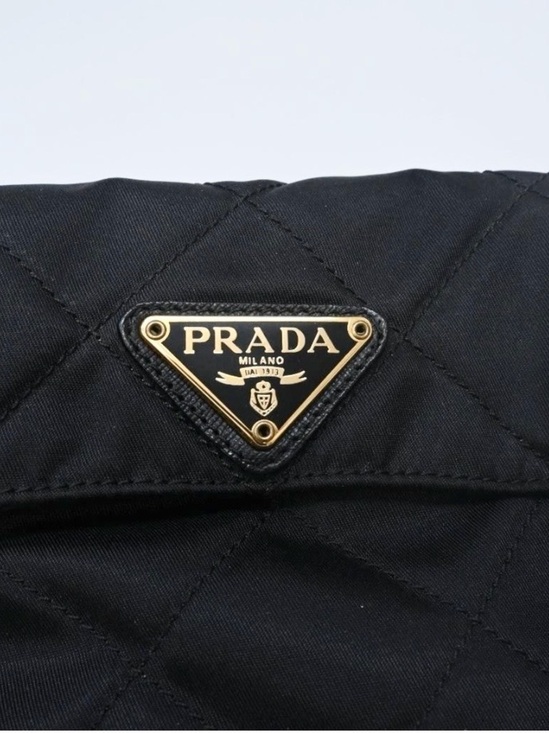 Prada Handbags - PRADA🌟Black/gold Quilted Nylon shoulder/waist bag or sling bag!